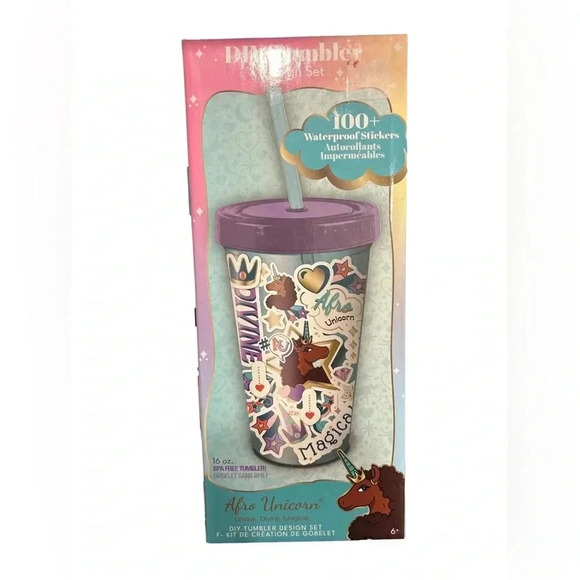 Unicorn tumbler DYI    Girls gift New in box - Picture 4 of 5